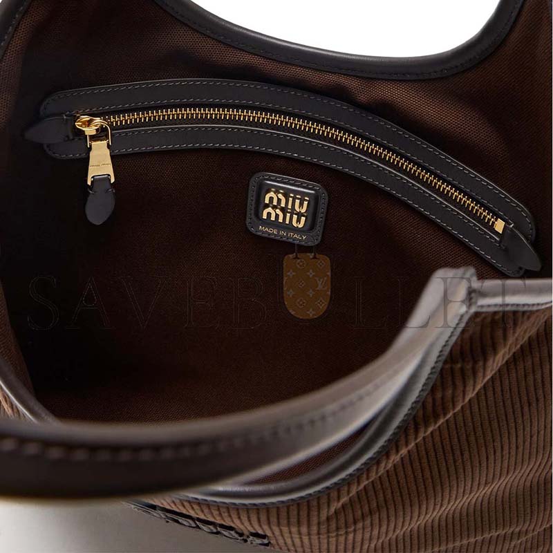 MIU MIU IVY CORDUROY SHOPPING BAG 5BG231 (40*35cm)
